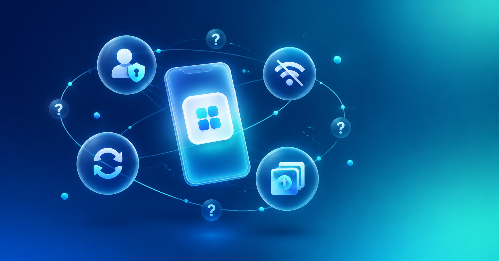 A simple app idea surrounded by the real questions it raises: roles, offline access, sync, and versioning